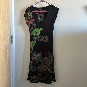 Desigual black and flower dress
